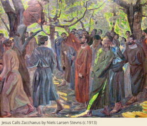 Jesus Calls Zacchaeus by Niels Larsen Stevns (c.1913)